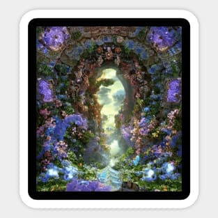 Cute Portal To Paradise Enchanted Sticker